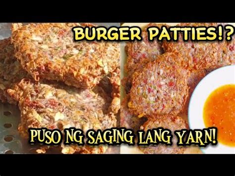 GAWIN ITO SA PUSO NG SAGING HINDI KANA BIBILI NG BURGER PATTIES SA