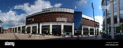 Panorama of Time Square and CineWorld cinema, part of new £142 million mixed use scheme, Bank ...