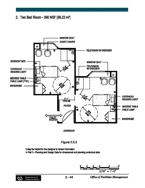 Two Bed Room - 390 NSF