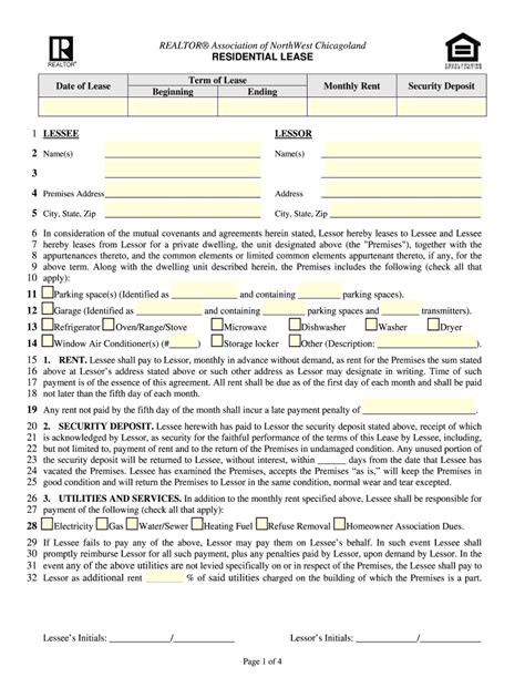 Chicago Residential Lease 2023 Fill Online Printable Fillable