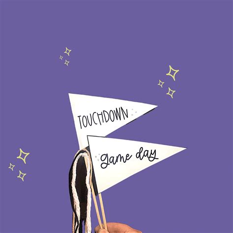 Printable Sports Pennant Football Pennant Printable Game Day - Etsy