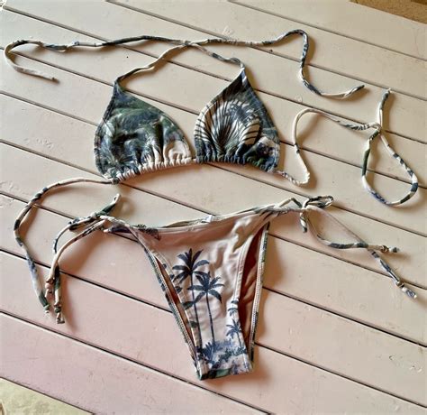 Biqu Ni Gua Doce Nude De Coqueiros Tamanho M Moda Praia Feminina Gua Doce Usado