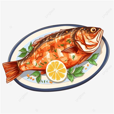 Fried Fish Royalty Free Stock Svg Vector And Clip Art Fried Fish Clips