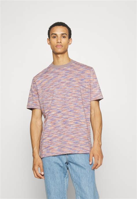 Ps Paul Smith Broad Stripe Zebra T Shirt Print Mauve Lila Zalando De