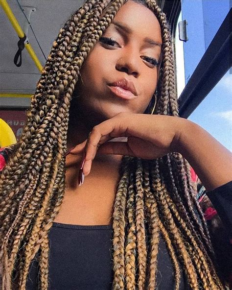 Box Braids Hairstyles For African American Black Women And White Women