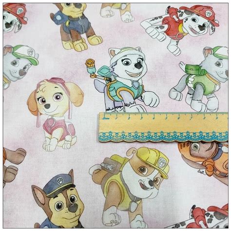 Paw Patrol Fabric Puppy Fabric Dog Anime Fabric Cartoon Cotton - Etsy