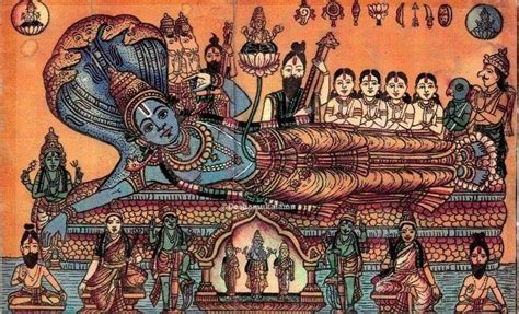 Pin By Saikumar On Vishnu Avatar Beautiful Art Paintings Vedic Art