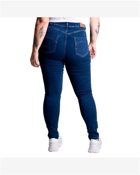 Riachuelo Cal A Jeans Feminina Sawary Plus Size Skinny Up Azul Escuro