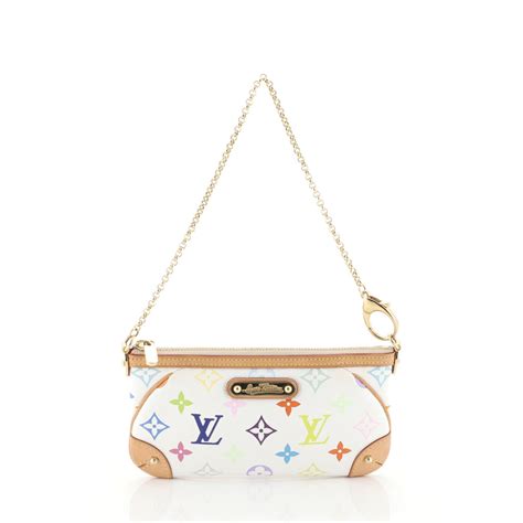 Venta Louis Vuitton Pochette Monogram Multicolore White En Stock