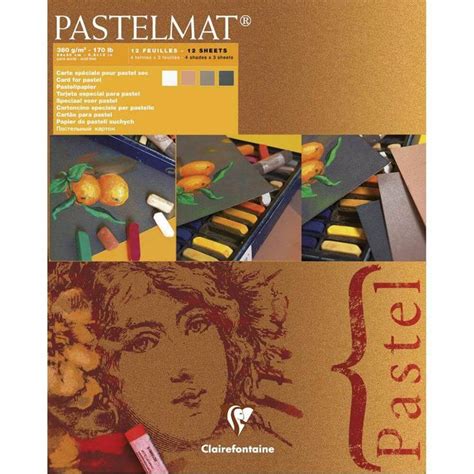Clairefontaine PASTELMAT Card for Pastel 360gsm - 170Ib - 12 Sheets ...