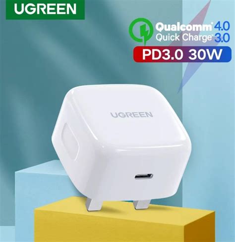 Ugreen Pd 30w Usb C Wall Charger Pd Fast Charger Type C Power Adapte Mobile Phones And Gadgets