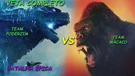 KING KONG VS GODZILLA BATALHA INTENSA VENHA VER QUEM GANHOU YouTube