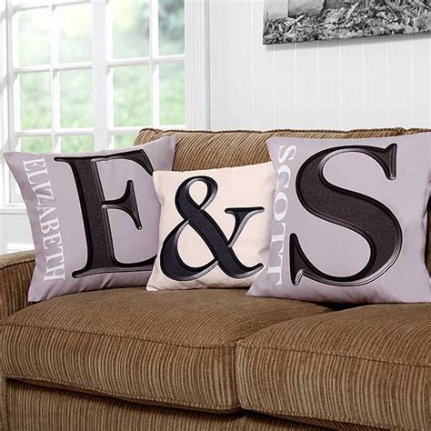 Personalized Throw Pillows - Monogram