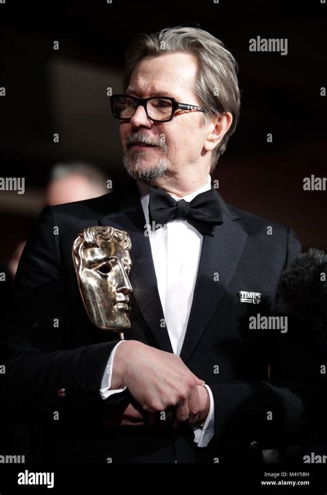 Gary Oldman With His Leading Actor Award At The Ee British Academy Film