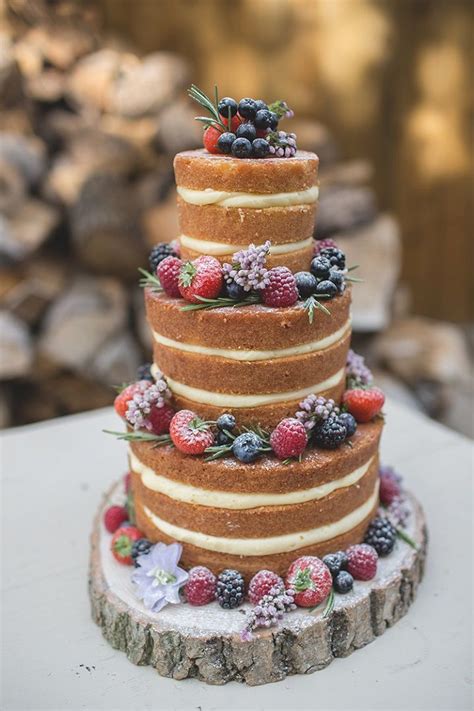 Semi Naked Wedding Cake Naked Rustic Wedding Cakes You Have To See Fab Mood Wedding