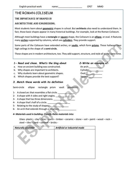 Construction Esl Worksheet By Marirod