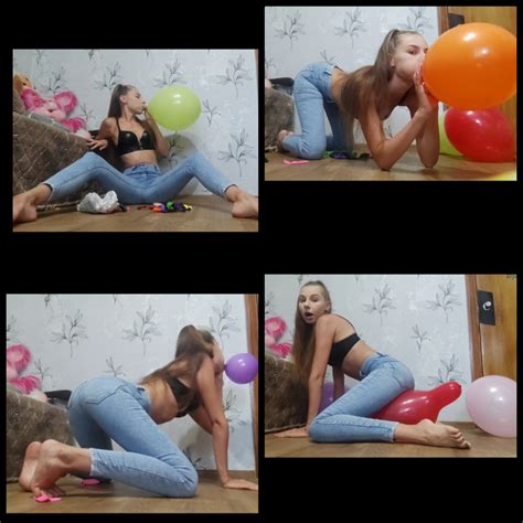 Inflating And Bursting Balloons Sex Beauty With Balloons Clips4Sale
