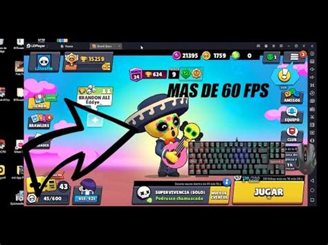 TUTORIAL DE COMO JUGAR BRAWL STARS EN PC FPS ESTABLES 0 IMPUT LAG