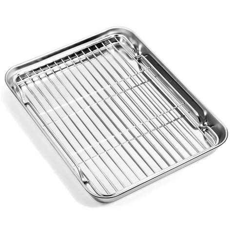 Baking Sheets And Rack Set Zacfton Cookie Pan With Nonstick Cooling