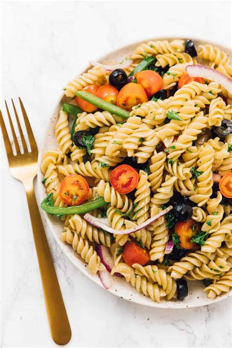 15 Minute Vegan Pasta Salad Jessica In The Kitchen