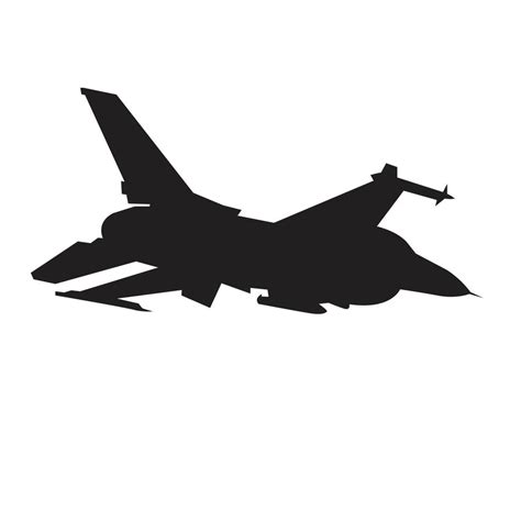 f16 jet fighter silhouette vector design 7607587 Vector Art at Vecteezy