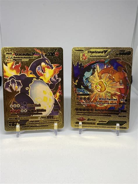 Mavin Charizard V Fire Dinosaur Evolution Dracaufeu Vmax Gold Foil Pokémon Card