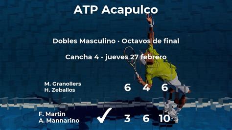 Resultados De Tenis En Directo Partido Fabrice Martin Y Adrian