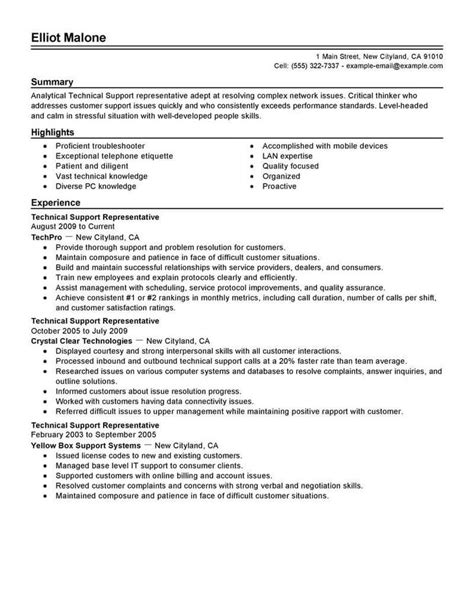 A Professional Resume For An Experienced Computer Technician It Is