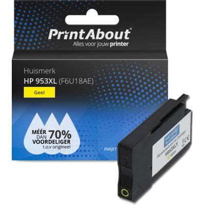 Huismerk HP 953XL Inktcartridge Geel F6U18AE Hoge Capaciteit Kopen