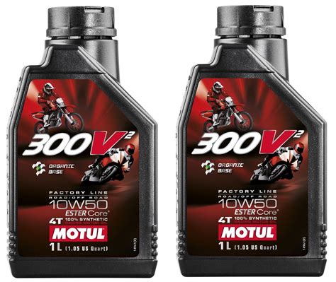 2 LITRI OLIO MOTUL 300V2 10W50 FACTORY LINE ROAD RACING 100 Sintetico