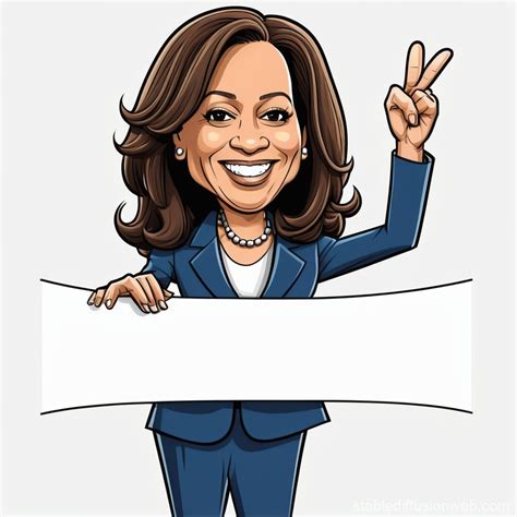 Kamala Harris Em Estilo Cartoon Stable Diffusion Online