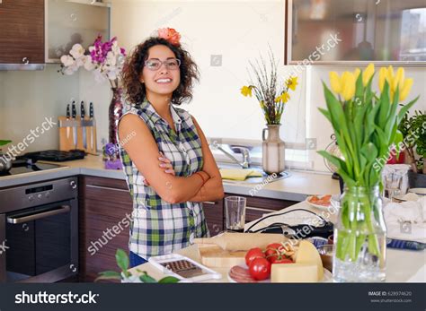 Portrait Brunette Attractive Female Curly Hair Stock Photo Shutterstock