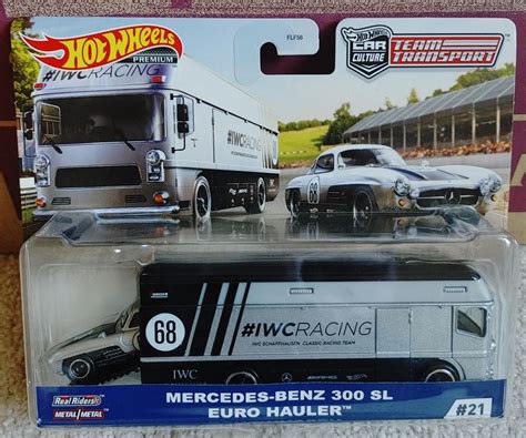 MercedeS BenZ 300 SL EurOHauleR Hot Wheels Toys Hot Wheels Garage Hot Wheels Cars