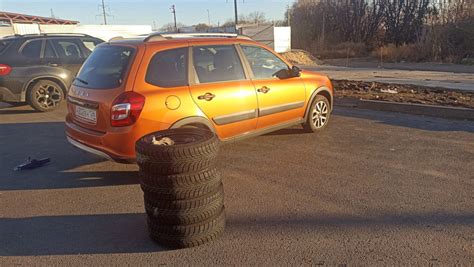 Переобулся. — Lada Гранта Cross, 1,6 л, 2021 года | шины | DRIVE2