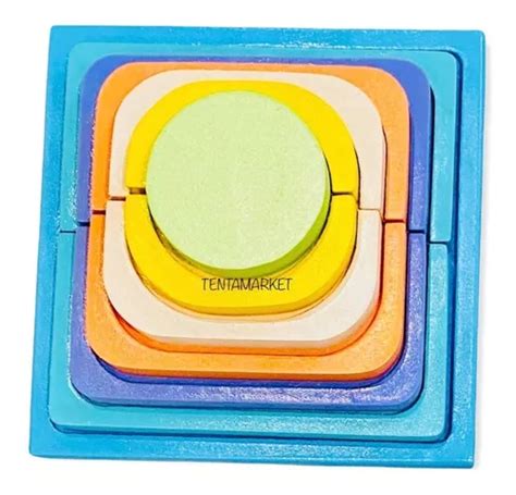 Juego Didactico Encastre Motricidad Fina Madera Montessori En Venta En