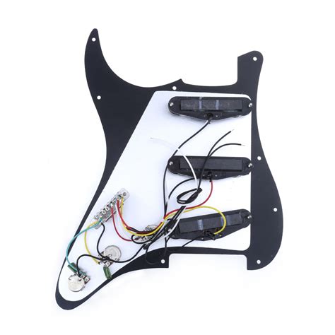 Value Musiclily Hole Sss Prewired Loaded Pickguard With Single Coil