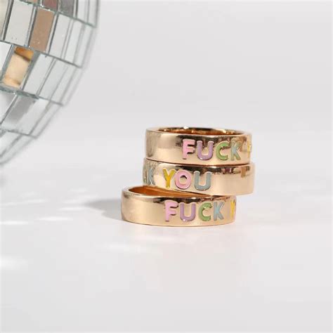 FUCK YOU Ring Etsy