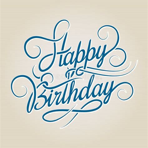 Happy Birthday Script Stock Illustrations 10228 Happy Birthday