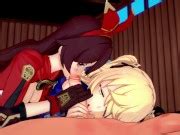 Genshin Impact Two Archer Girls And One Arrow Amber And Fischl 3d Hentai 4k 60fps