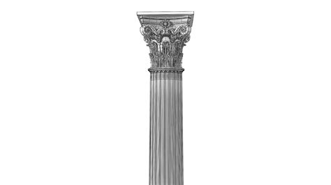 Corinthian greek ancient column model - TurboSquid 1485406