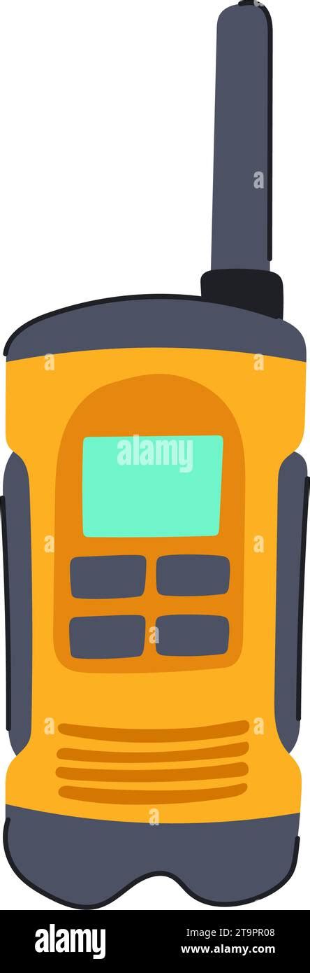 Talking Walkie Talkie Cartoon Vector Illustration Stock Vector Image