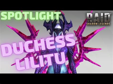 Duchess Lilitu Raid Shadow Legends Ayumilove