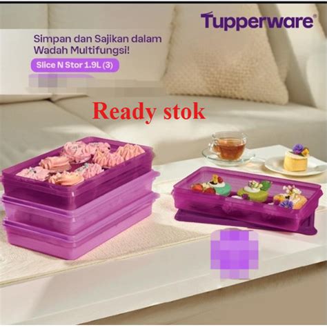 Jual Wadah Kue Basah Cemilan Tupperware Slice N Stor Pc Jakarta