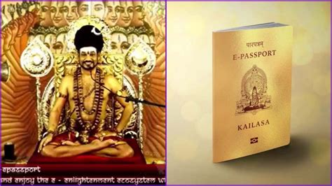 Swami Nithyananda Rolls Out E-Visa and Passport For Kailasa, His Own ...