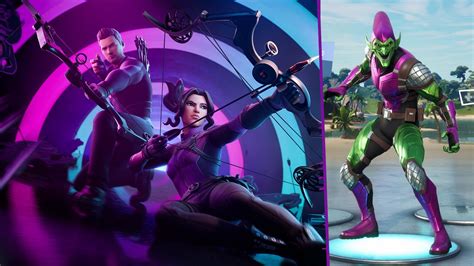 Fortnite Kate Bishop Ojo De Halc N Y Duende Verde Nuevas Skins Marvel