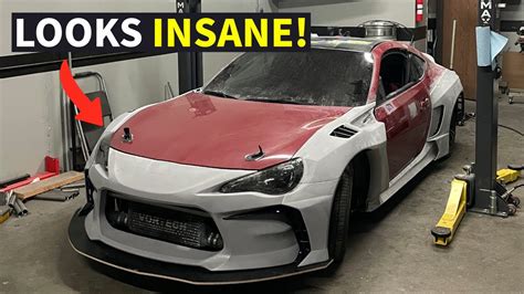 INSTALLING THE STREETHUNTER WIDEBODY KIT ON MY FRS YouTube