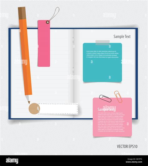 Collection of various papers, paper designs ready for your message. Vector illustration Stock ...