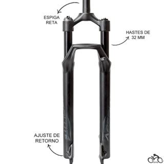 Suspensão de Bike Absolute Prime SLR Ar Mtb Trava Ajuste de Retorno