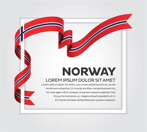 Premium Vector | Norway flag vector