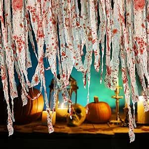 Amazon Ft Halloween Creepy Blood Cloth Scary Blood Gauze